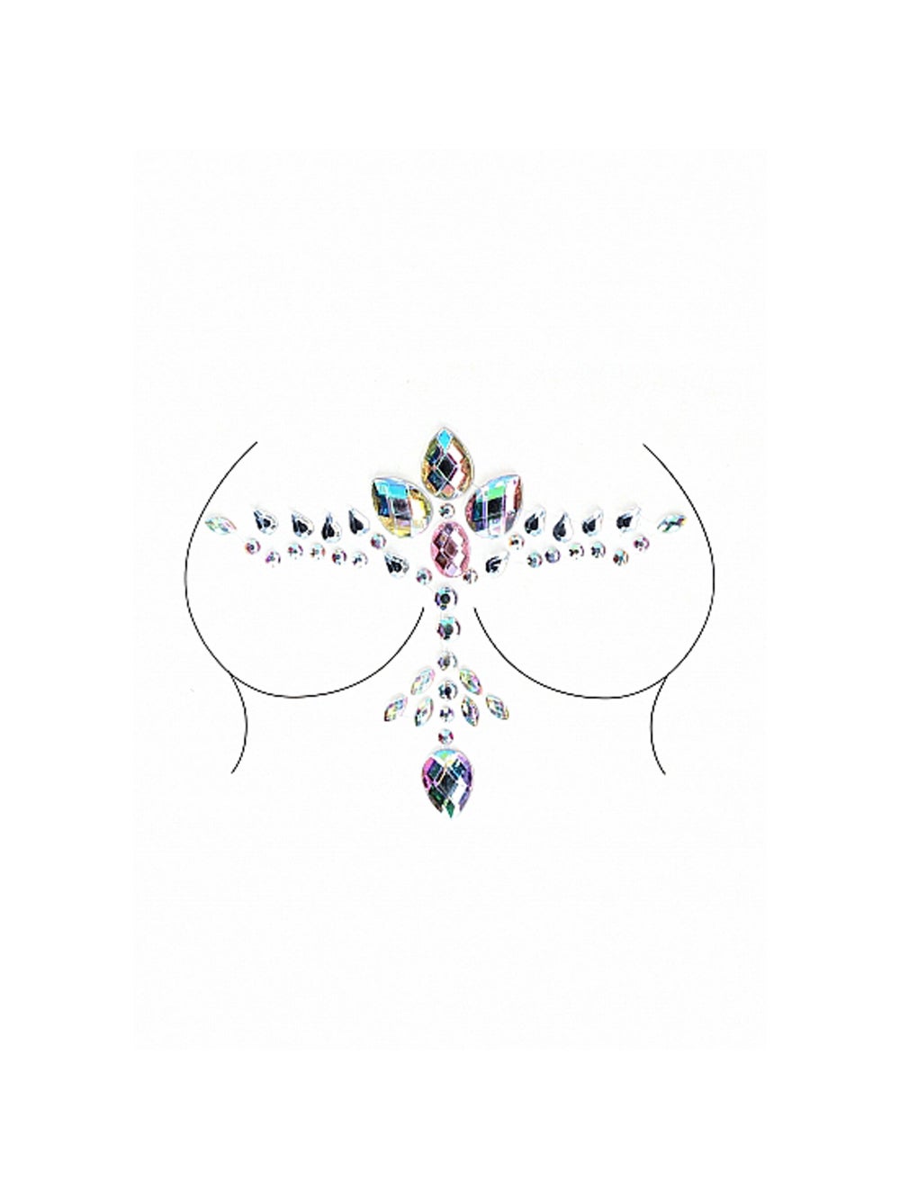 Bijoux Corps Adhésifs Bling BLS007 Brillants