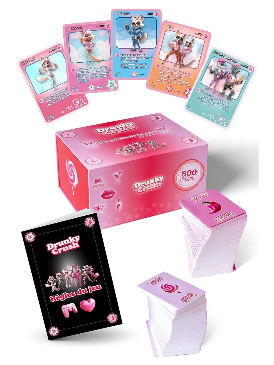 Jeu de cartes pour couple Drunky Crush
