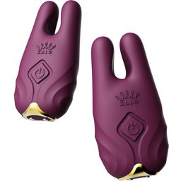 - Nave Wireless Vibrating Nipple Clamps Velvet Purple