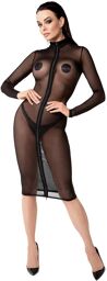 Robe mi-longue Ecstasy F347 en tulle Noir