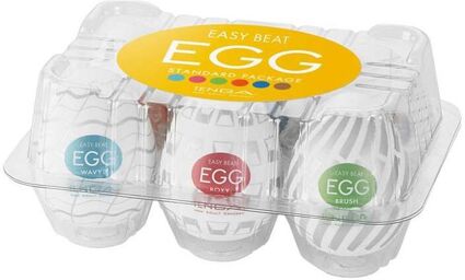 Egg Standard Pack de 6 Masturbateurs Oeuf