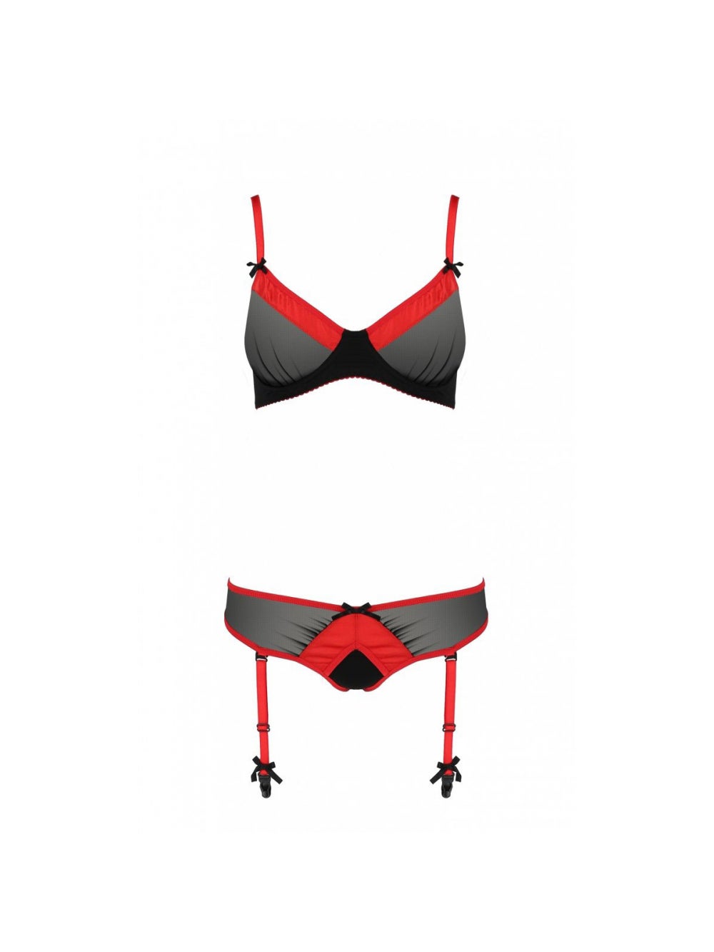 Ensemble Cyra 2 Pièces Noir & Rouge