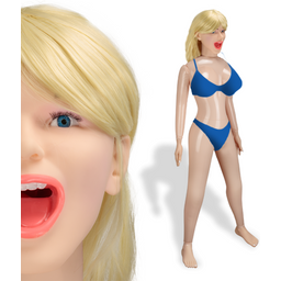 Poupée gonflable haute qualité blonde yeux bleus Piper