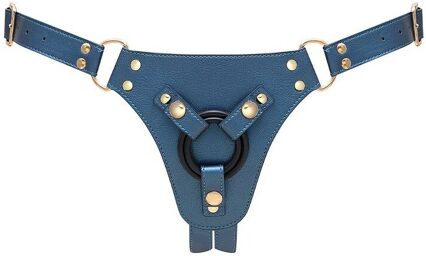 Harnais en simili cuir Bleu