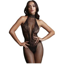 Le Desir – Catsuit en Résille Dentelle – Noir – Taille Unique