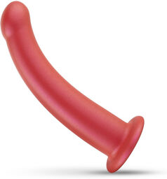 Dildo en silicone doux avec base 17,7 cm