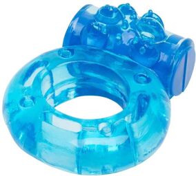 Anneau Vibrant pour Pénis Mega Boost Bleu