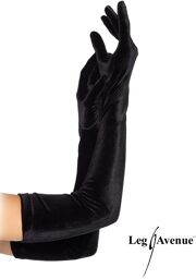 Gants Opéra Velours Noir