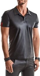 Polo en Wetlook Noir