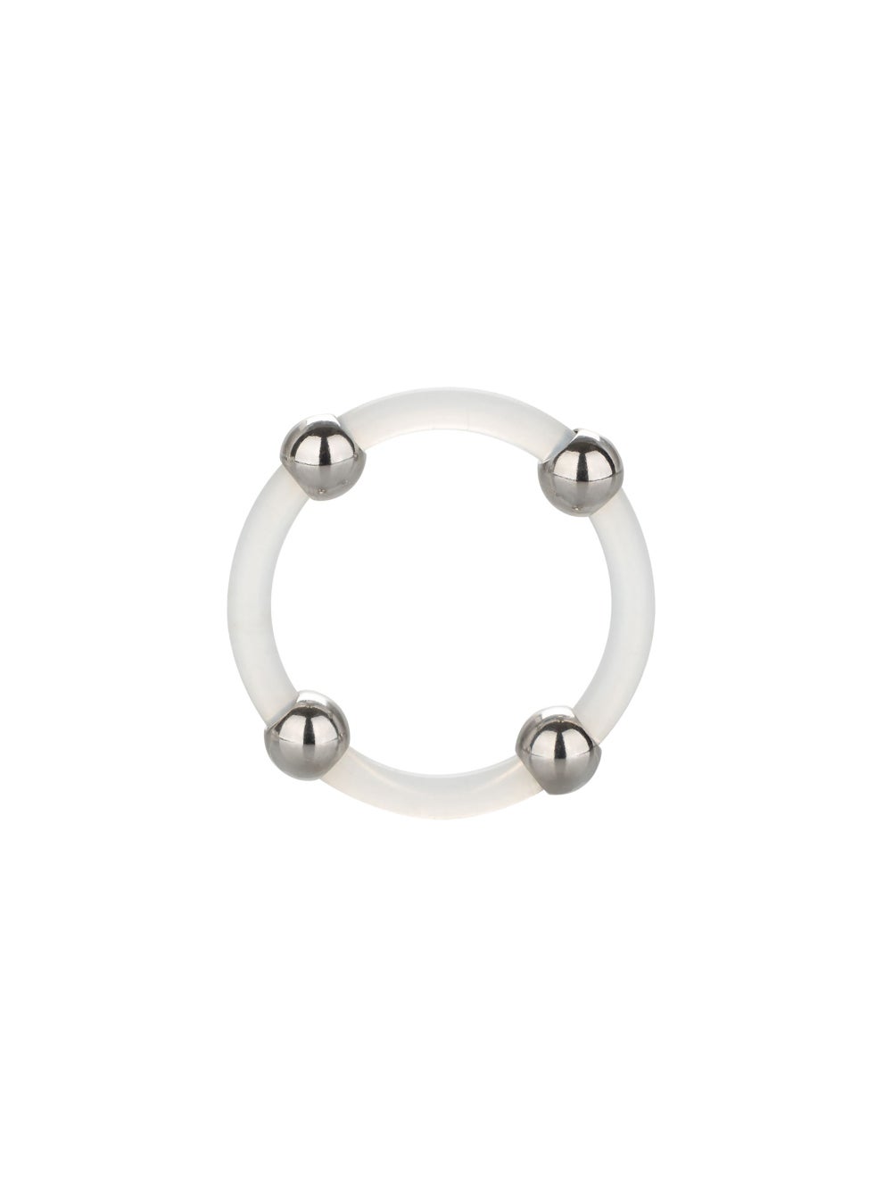 Cockring Perlé Silicone Steel Beaded L