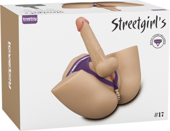 Streetgirl's 17 avec gode flexible - Nude