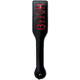 Easytoys Fetish - Tapette à fessée noire en cuir - Bitch