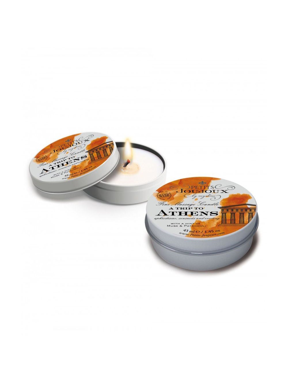 Bougie de Massage Mini A Trip to Athens Musc & Patchouli