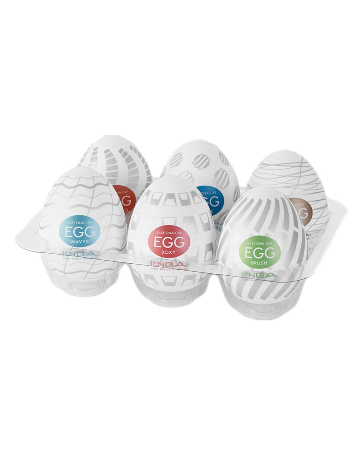 Boîte de 6 Oeufs Masturbateurs Standard