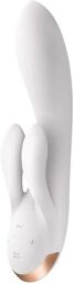 Vibromasseur Rabbit Connecté Double Flex Blanc