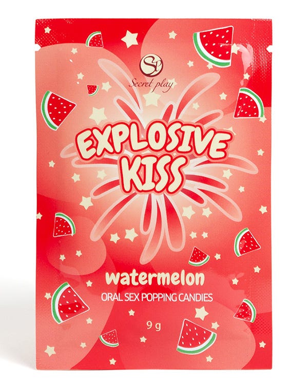 Bonbons pétillants spécial sexe oral goût pastèque