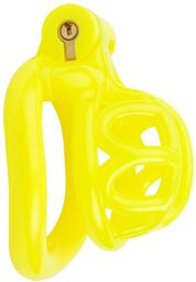 Cage de chasteté courte Lyfy 4 x 3.3cm Jaune