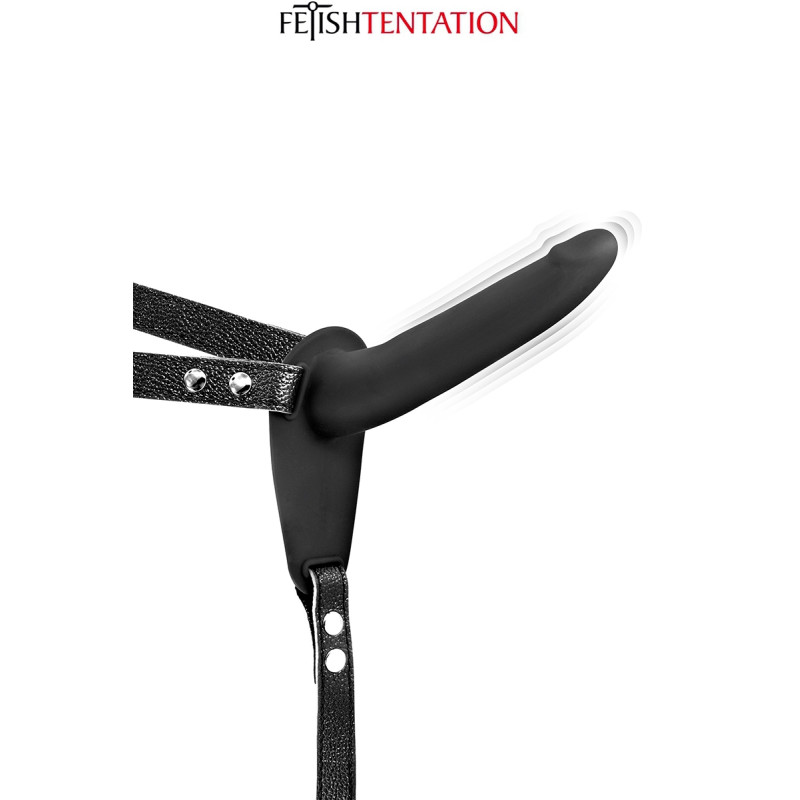 Gode ceinture rouge vibrant Fetish Tentation