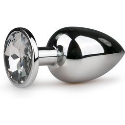 EasyToys - Plug anal métallique avec diamant - 9,5 cm