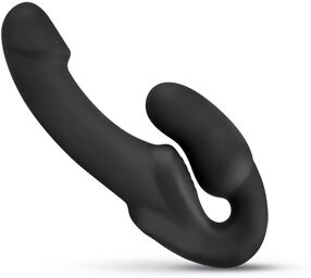 Gode-ceinture sans harnais Morgan - 22 cm - Noir