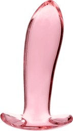 SERIES BY IBIZA - PLUG ANAL MODÈLE 5 VERRE BOROSILICATE 12,5 X 3,5 CM ROSE