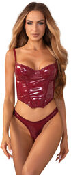 Redya Corset et string rouge Rouge