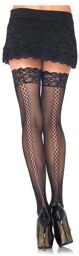 Bas Autofixants 9942 Résille Couture Diamant Noir