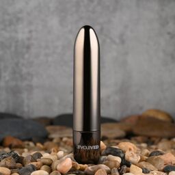 - Vibromasseur Bullet Real Simple - Chrome noir