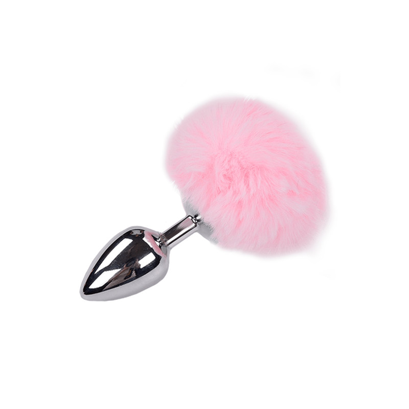 Plug métal Fluffy L rose