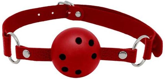 Bâillon boule Discretion Rouge