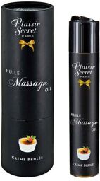 Huile de Massage Gourmande Cràme Brûlée Noir