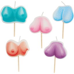 Bougies Coquines en Forme de Seins