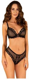 Ensemble 2 Piàces Marrbel Maille & Dentelle Noire Noir