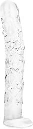 No. 36 Dildo en verre texturé 19 cm