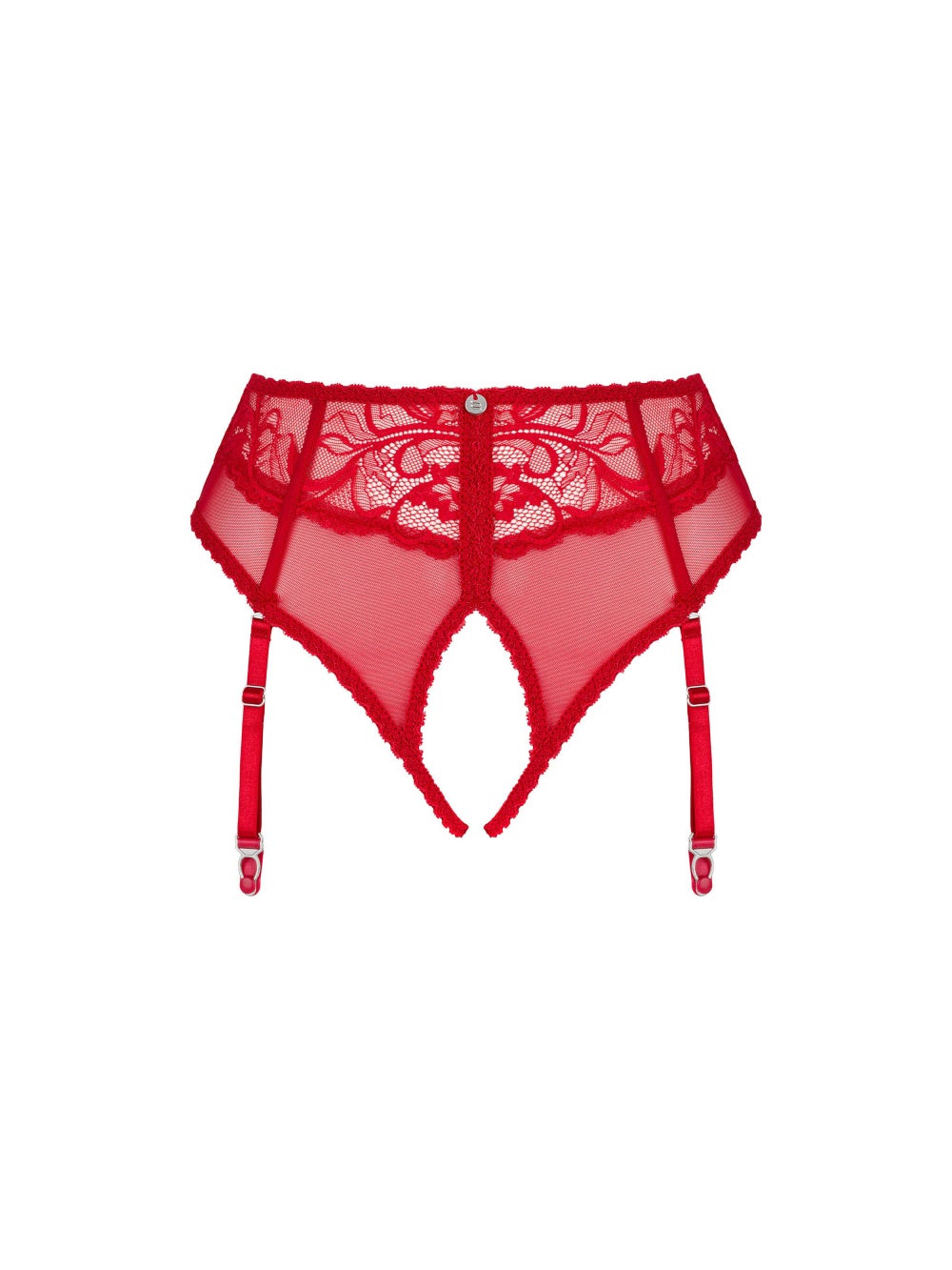 Culotte ouverte porte-jarretelles Dagmarie rouge