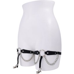 Sex & Mischief Jarretières Dentelle et Chaîne