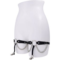 Sex & Mischief Jarretières Dentelle et Chaîne