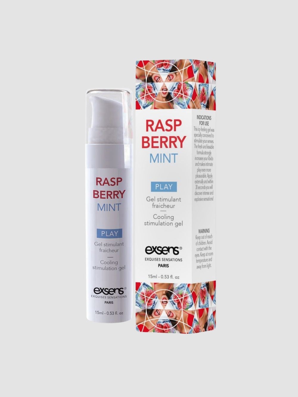Gel Stimulant Rafraîchissant Menthe Framboise