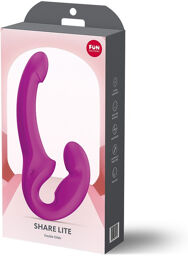Double gode en silicone doux pour plaisir partagé pink