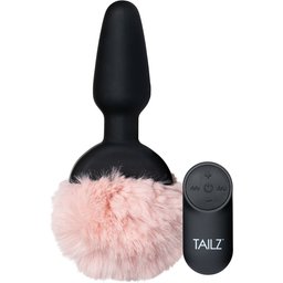 Bunny Tail Plug Anal Vibrant Télécommandé avec Queue de Lapin