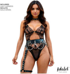 Harnais de hanche et jambe avec chaînes Coral Talla Única