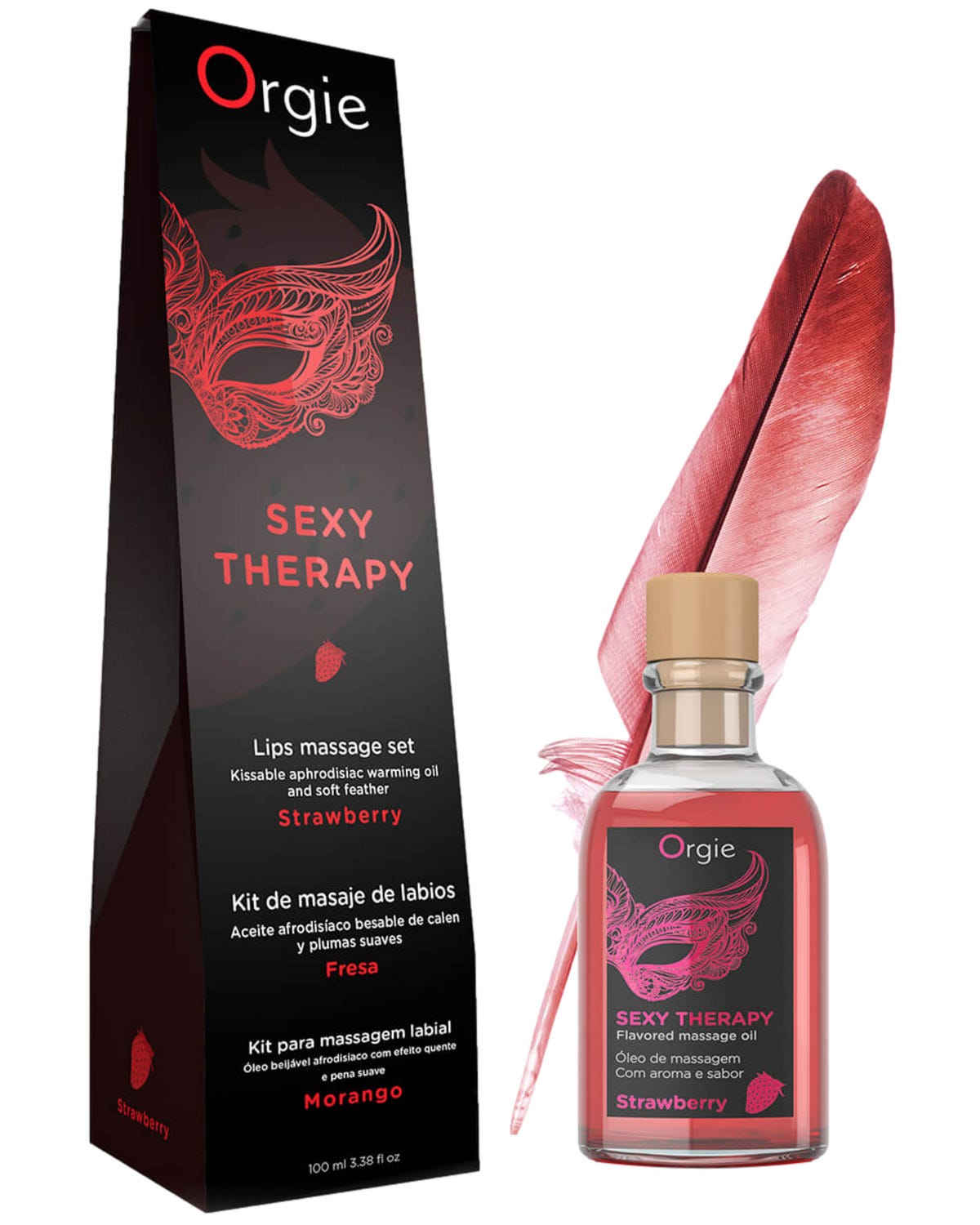 Kit massage de lèvres fraise