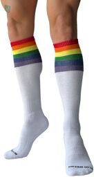 Chaussettes hautes Pride Football Blanches