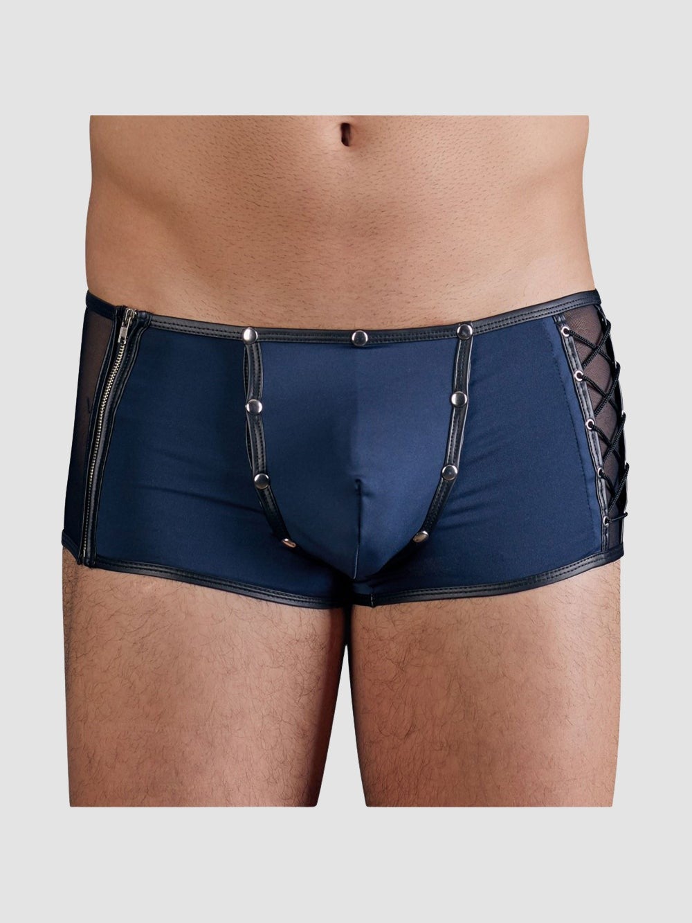 Boxer Pochette Boutonnée Bleu