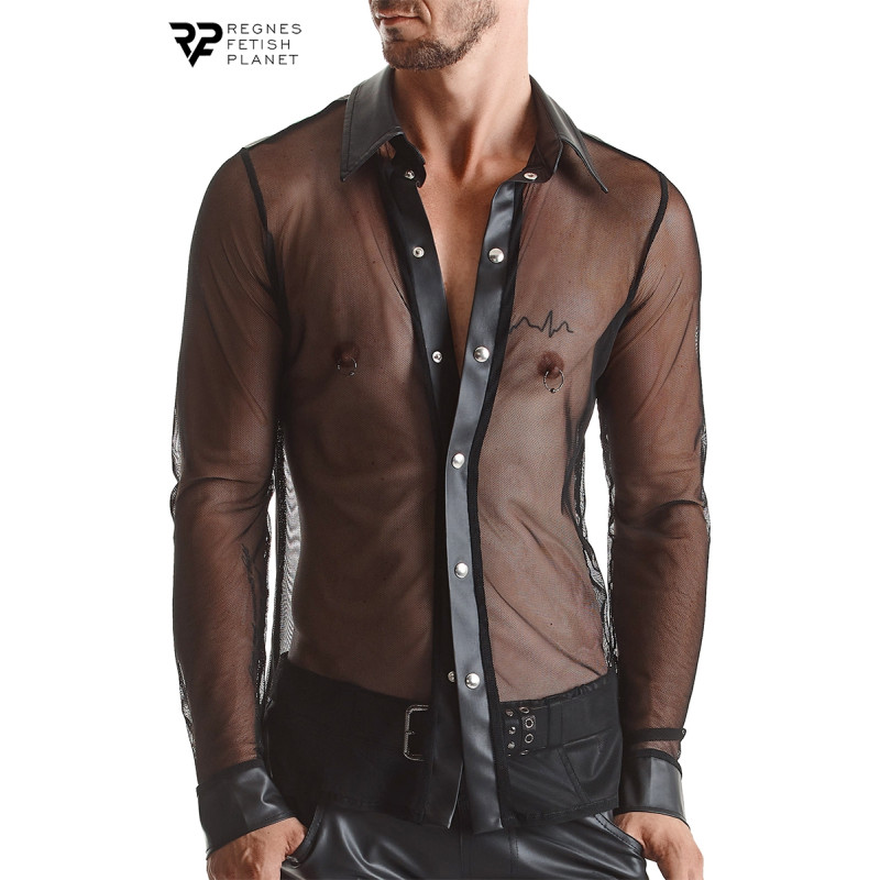Chemise transparente Cesare