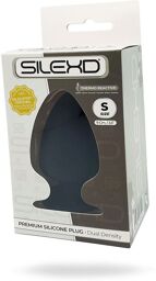 Plug Anal S - 9 cm Ø 4,8 cm Noir Double Densité