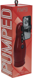 Virtuo - Suction and Vibration Masturbator Pump with Phone Attachment - Metallic Red