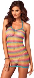 Robe résille colorée Multicolore Multicolore