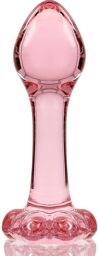 Plug Anal en Verre Borosilicate Modèle 2 - Rose