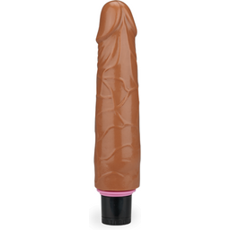 Gode godemichet vibrant Real Skin 18,0cm Cristobal gode vaginal ou anal homme ou femme - Peau mate
